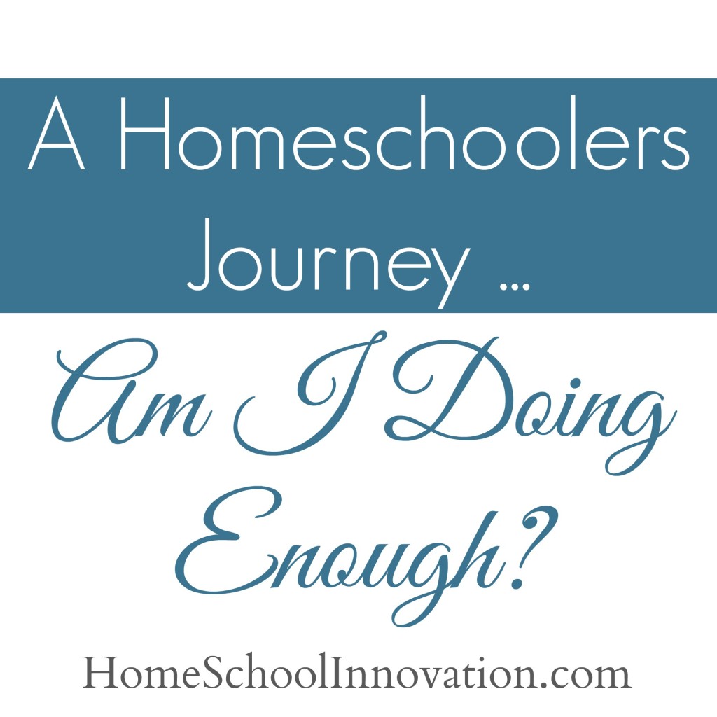 A Homeschoolers Journey... Am I Doing Enough?