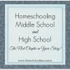 Homeschool Middle School and High School