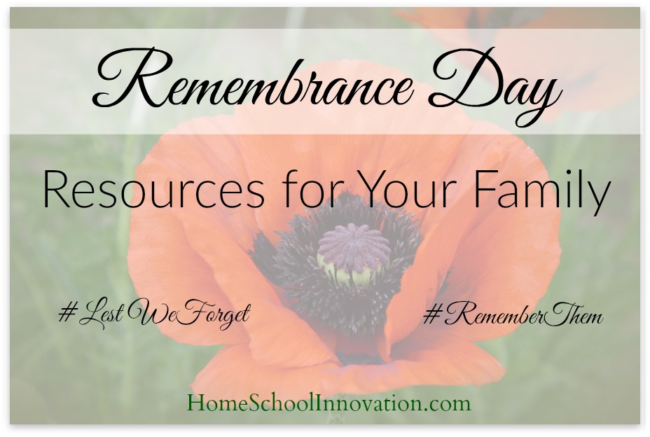 Remembrance Day Resources for Your Family